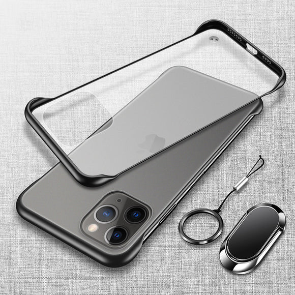 Luxury Ultra Thin Frameless Magnetic Ring Holder Case For iPhone 11 X XR XS MAX 8 7 6S 6/Plus