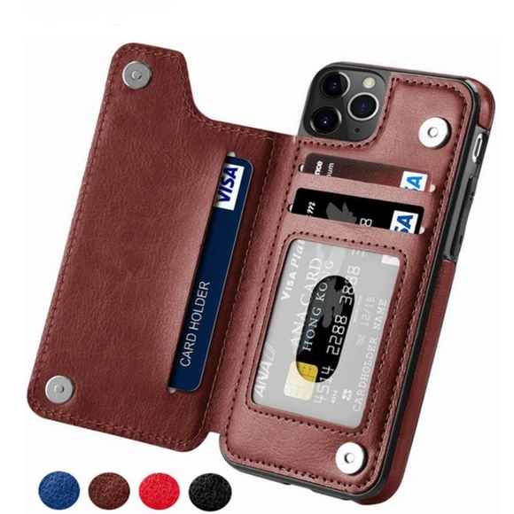 Luxury Retro Leather Card Slot Holder Cover Case For iPhone11/Pro/Max X XR XS MAX 8 7 6S 6/Plus 5(Buy 2 Get 10% off, 3 Get 15% off)