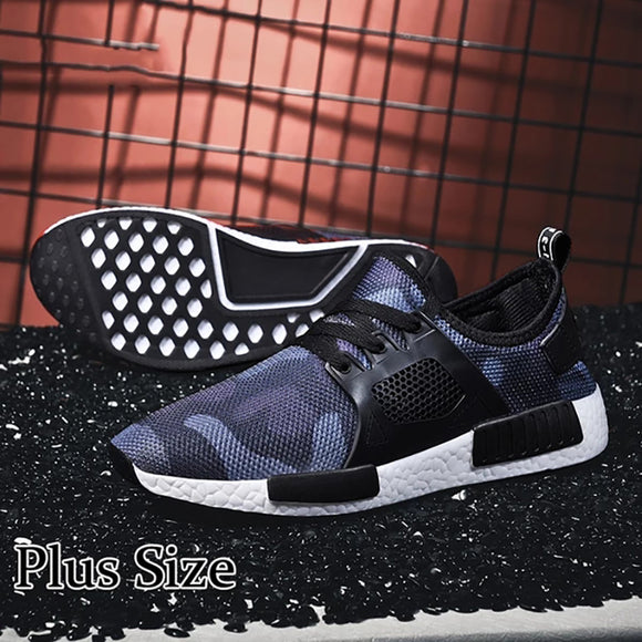 Plus Size Men's Mesh Breathable Casual Sneakers