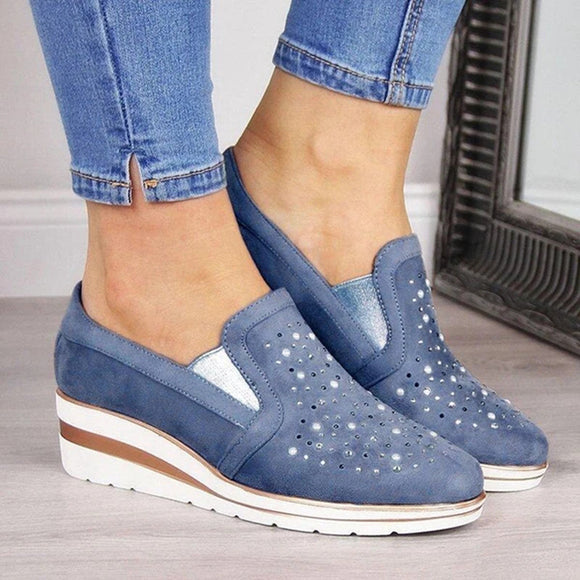 Fashion Women's Slip On Platform Sneakers