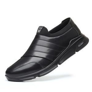 Fashion Men's Slip on Leather Sneakers Loafers
