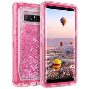 Phone Case - 3 Layers Bling Glitter Quicksand Shockproof Case For Samsung S10 S10Plus S10E Note 9/8 S9 S8/Plus