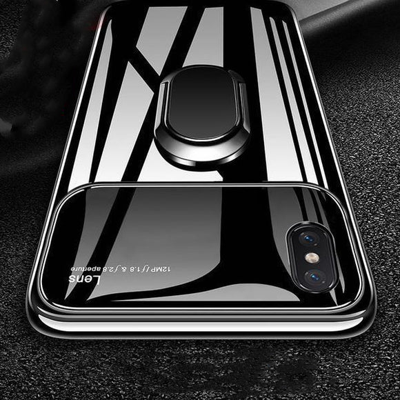 Fashion Mirror Magnetic Ring Holder Case For iPhone XS MAX XR X 8 7 6S 6/Plus