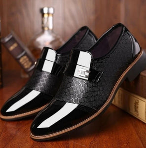 New Fashion Men's Leather Flat Business Oxfords Shoes