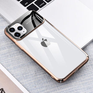 Ultra Thin Plating Clear Hard PC Cases Cover For iPhone 11/Pro/Max X XR XS MAX 8 7 6S 6/Plus