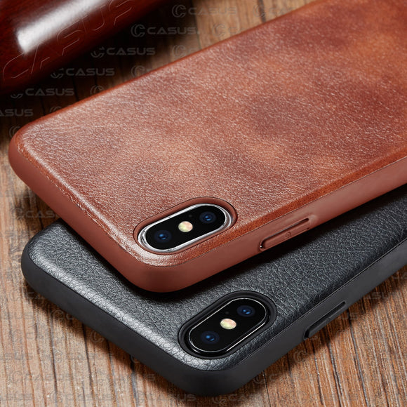 Luxury Vintage Ultra Thin Leather Case For iPhone X XR XS MAX 8 7 6S 6/Plus