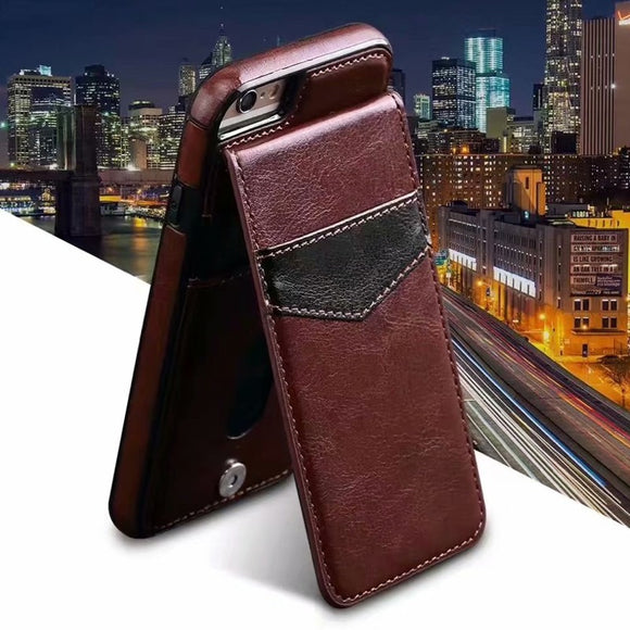 Luxury Leather Flip Card Holder Case For iPhone X XR XS MAX 8 7 6S 6/Plus