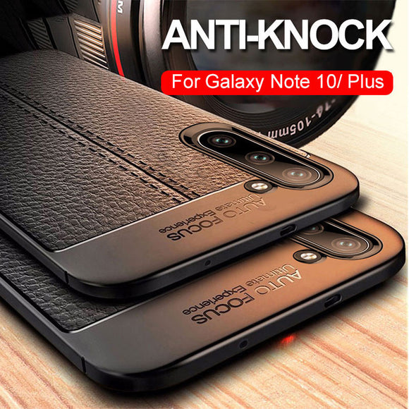 Luxury PU Silicone Soft Case For Samsung Note 10/Pro S10/Plus/E Note 9 8 S9 S8/Plus