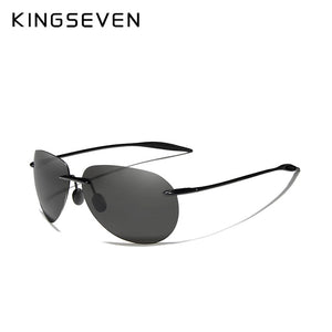 Hizada 2020 Ultralight TR90 Rimless Sunglasses