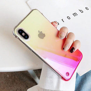 Frameless Gradient Color Phone Case For iPhone