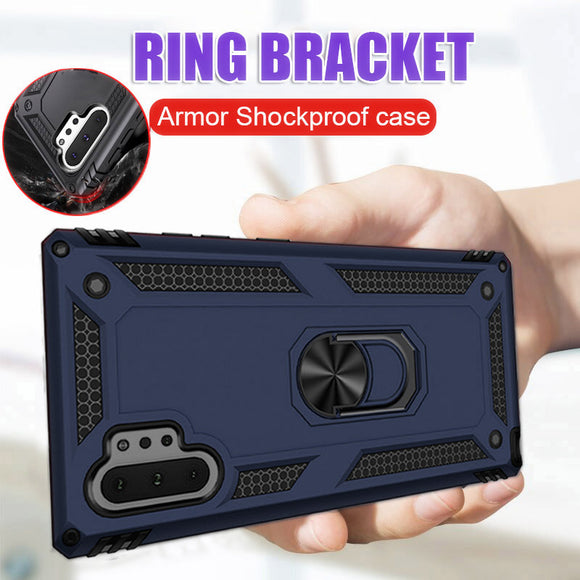 Luxury Silicone Bumper Shockproof Magnetic Ring Holder Case For Samsung