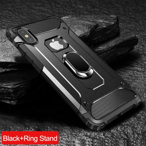 Luxury Magnetic Ring Stand Phone Case For iPhone 11/Pro/Max 8 7 6S 6/Plus