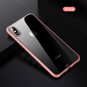Luxury Ultra Slim Silicone Soft Shockproof Transparent Case For iPhone X XR XS MAX 8 7 6S 6/Plus