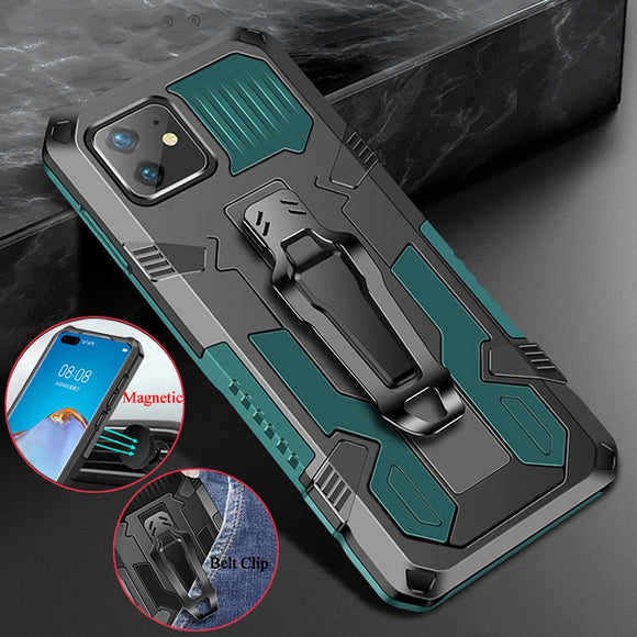 Shockproof Military Armor Magnetic Kickstand Phone Cases For iPhone 12 11/Pro/Max X XR XS MAX 8 7 6S 6/Plus