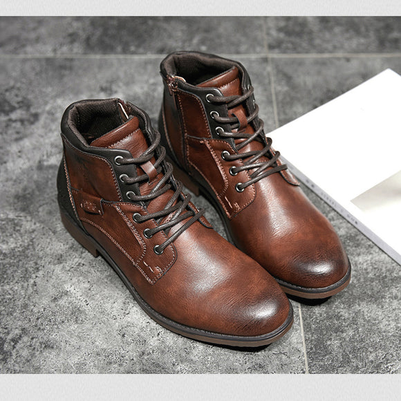 Autumn Winter Men's Vintage Ankle Boots