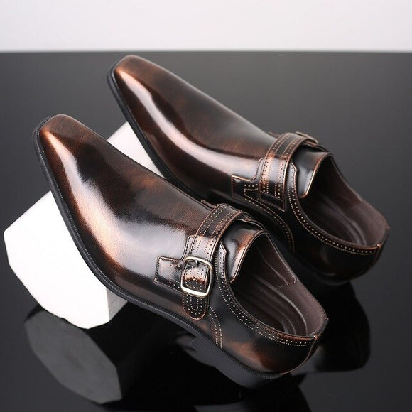 Hizada Men's Fashion Business Oxford Leather Men's Dress Shoes