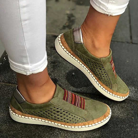 Women Slide Hollow-Out Round Toe Casual Shoes