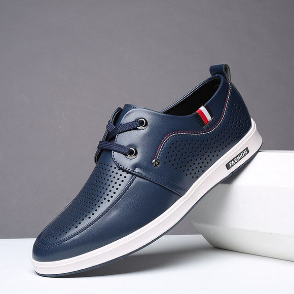 New Men's Hollow Out Leather Casual Shoes