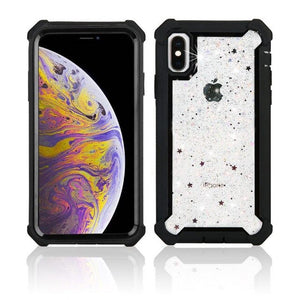 PC + TPU Bling Shockproof Sturdy Cover For iPhone X XR XS MAX 8 7 6S 6/Plus 5