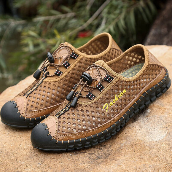 Hizada Men Quick Drying Mesh Outdoor Breathable Water Casual Shoes