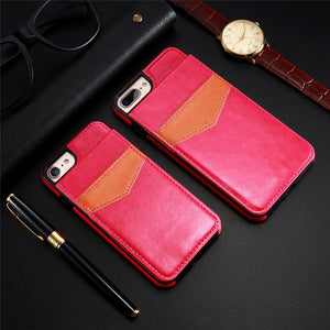 Luxury Leather Flip Card Holder Case For iPhone X XR XS MAX 8 7 6S 6/Plus