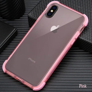 Shockproof Bumper Transparent Case For iPhone X XR XS MAX 8 7 6S 6/Plus