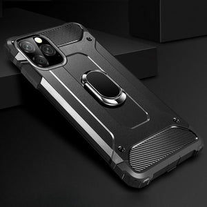Hizada Shockproof Armor PC + TPU Magnetic Ring Holder Case For iPhone 11/Pro/Max X XR XS MAX 8 7 6S 6/Plus
