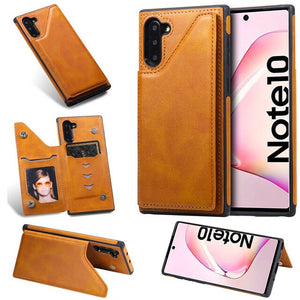 Luxury PU Leather Wallet Flip Stand Cases For Samsung Note 10/Plus S10/Plus/E Note 9/8 S9 S8/Plus