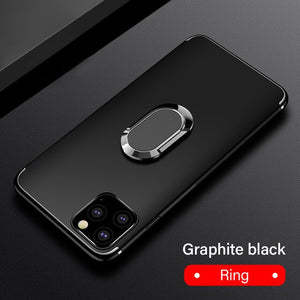 Hizada Ultra Thin Magnetic Holder Silicone Case For iPhone 11/Pro/Max X XR XS MAX 8 7 6S 6/Plus