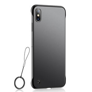 Ultra Thin Rimless Matte Phone Case For iPhone X XR XS MAX 8 7 6S 6/Plus