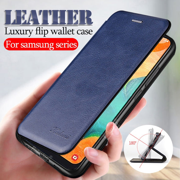 Luxury Leather Flip Case For Samsung Note 10/9/8 S10 S9 S8/Plus S7/Edge