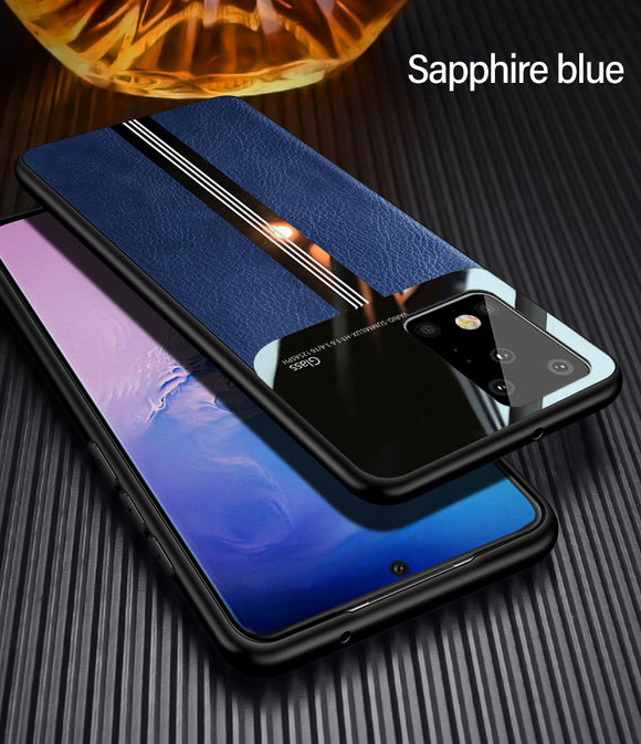 Hizada 2020 New Arrival Luxury Leather Silicone Case For Samsung S20/Ultra/Plus S10/Plus/E S9/S8/Plus Note 9 8